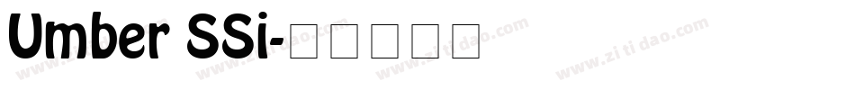 Umber SSi字体转换